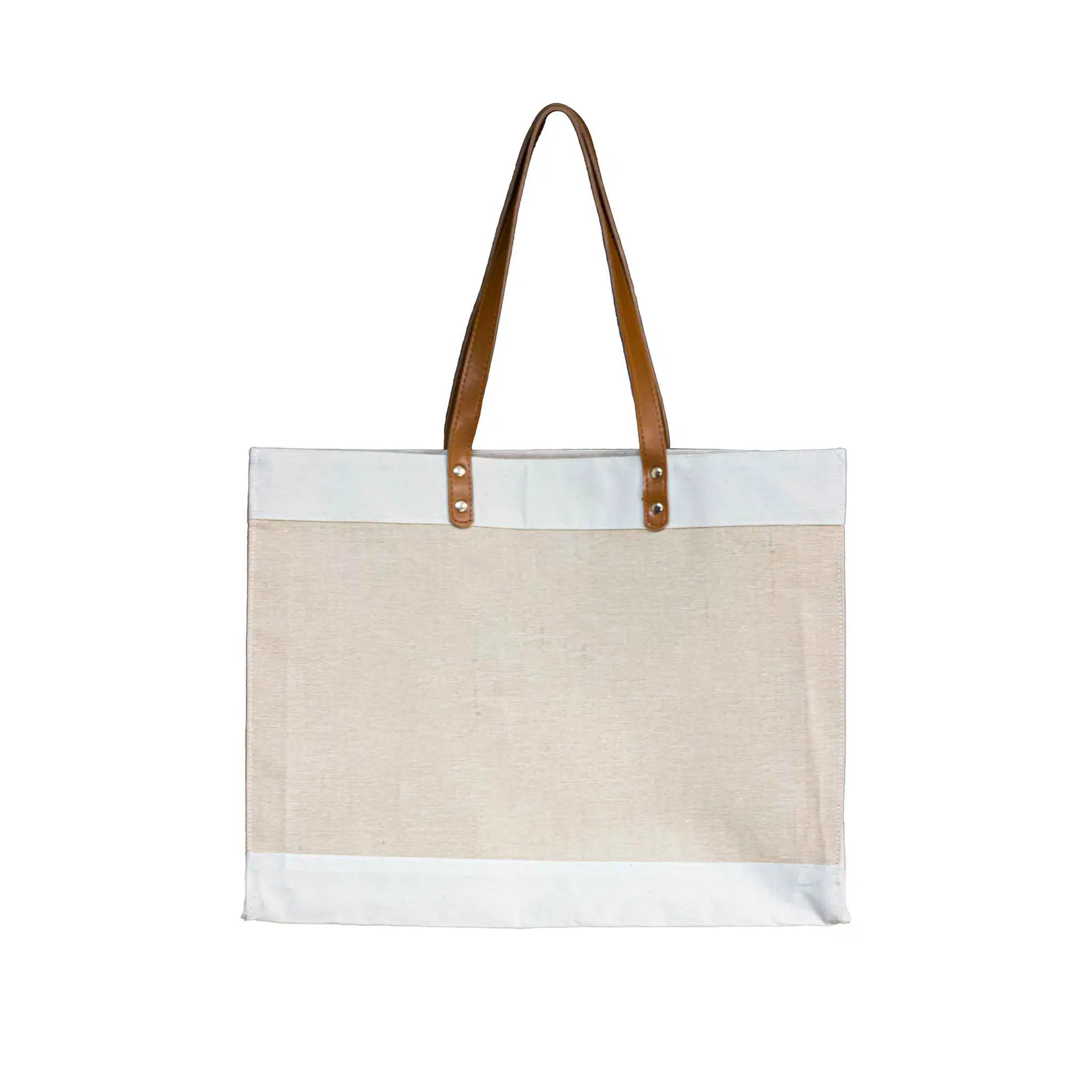 Juco Canvas Bag with Leather strap B